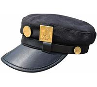 Generico Cappello da Baseball Cosplay Kujojo Bizzarre Jotaro Kujo Avventure, Nero, 58 cm circonferenza