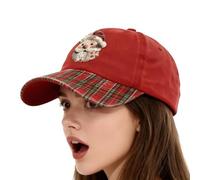 Genérico Cappello Da Baseball Di Natale | Unisex Visiera Curva Regolabile,Cappello Di Natale,Per Bambini Adulti Amici Uomini Donne Attività All'aperto Festa Di Vacanza