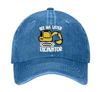Generico Cappello da Baseball per Bambini Ricamato e Rovinato per Ragazzi (Blue One Size)