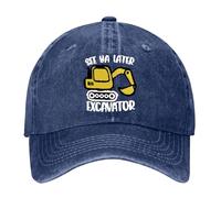 Generico Cappello da Baseball per Bambini Ricamato e Rovinato per Ragazzi (Navy One Size)
