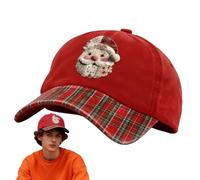 Genérico Cappello Da Baseball Santa | Berretto Regolabile e Traspirante - Di Natale Divertenti - Per Bambini Adulti Amici Uomini Donne Attività All'aperto Festa Di Vacanza