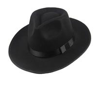 Generico Cappello da Cowboy Peloso Panama Hat Autumn cap Cappelli Paraorecchie (Black, One Size)