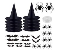Generico Cappello Da Decorazione Accessorio Cosplay Con Adesivi Ornamento | con Stringa di Lunga 50 Metri Decorazioni Halloween per Finestra Giardino Portico Ingresso Cortile Albero Tetto Porta