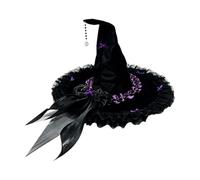 Generico Cappello da Decorazioni Fai Da Te Travestimenti Costumi | Cappello Stregoneria per Cosplay Rinascimento Palcoscenico Medievale Festa di Compleanno Natalizia