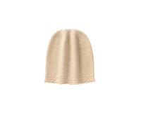 Generico Cappello da donna in lana lavorata a maglia, autunno-inverno, con protezione for le orecchie(Beige)