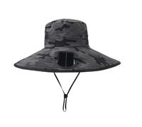 Generico Cappello da Esterno con Ventilatore - Cappello da Trekking a Tesa Larga con Funzione Ventilatore, Design rinfrescante, Leggero e Traspirante, per Alpinismo, Campeggio e Viaggi | Protez