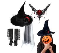 Generico Cappello Da Set di costume gotico elegante per adulti