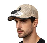 Generico Cappello da Sole con Ventola, Cappello da Baseball con Ventola E Ricarica USB, Tesa Larga Traspirante A 3 velocità, per Pendolarismo Scuola Spiaggia Viaggi Giardino Ciclismo