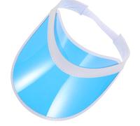 Generico Cappello da Sole con Visiera in Plastica Blu, Ventilazione e Protezione UV, per Escursioni e Sport all'Aperto