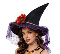 Generico Cappello Da Strega Di Halloween,Cappello Da Strega In Rete Copricapo Perfetto Per Una Festa Di Halloween A Tema Mistico