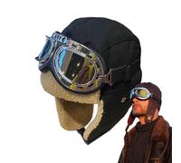 Generico Cappello da Trapper da Uomo - Berretto con Paraorecchie | Forma Vintage per Freddo E Materiale Che Mantiene Colore, Costume da Trapper, per Donne Uomini Campeggio Motociclismo Ciclismo Sport