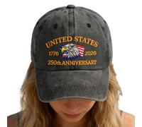 Generico Cappello Del 250° Anniversario | Cappellino Regolabile Retro Uomo Eagle,Cappello Per I 250 Anni,Ideale per Compleanno Halloween Spiaggia Esterni