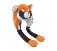 Genérico Cappello di animale - a forma di procione divertente e cappotto,cappello invernale con orecchie mobili - per ragazze adolescenti Cosplay esterno clima freddo feste