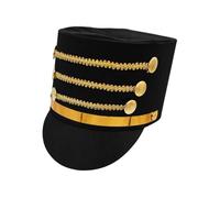 Generico Cappello Di Schiaccianoci - Cappello Costume Da Soldato Per Adulti | Conduttore Di Band Militare King Top Hãt Per Gioco Di Ruolo, Carnevale, Eventi Cerimoniali, Per Soldati Knight, Performan