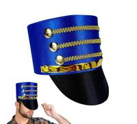 Generico Cappello Di Schiaccianoci - Cappello Costume Da Soldato Per Adulti | Conduttore Di Band Militare King Top Hãt Per Gioco Di Ruolo, Carnevale, Eventi Cerimoniali, Per Soldati Knight, Performan