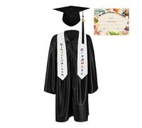 Generico Cappello E Toga Per La Cerimonia Di Diploma Dei Bambini | Costume Per Cerimonia E Abbigliamento Per Bambini,Abito Accademico Junior Con, Costume Auguri Per Neodiplomati 2025