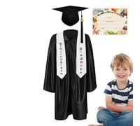 Generico Cappello E Toga Per La Festa Di Fine Anno Scuola Infanzia | Completo Per Foto Diploma Bambini,Completo Fotografico per Laurea Asilo 2025 Bambini dai 5 ai 13 Anni