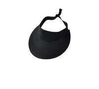 Generico Cappello estivo da donna sole a tesa larga Tappo superiore vuoto Visiere viaggio for protezione solare Cappelli pescatore(Black)