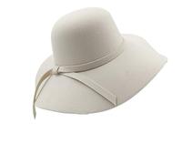 Generico Cappello Fedora a Bombetta a Tesa Larga da Donna con Fiocco - Cappello a Cloche floscio per Tutte Le Stagioni(Color8)