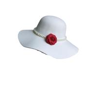 Generico Cappello Fedora a Bombetta a Tesa Larga da Donna con Fiocco - Cappello a Cloche floscio per Tutte Le Stagioni(Color23)