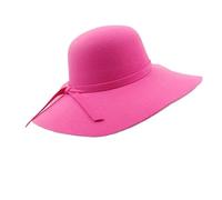 Generico Cappello Fedora a Bombetta a Tesa Larga da Donna con Fiocco - Cappello a Cloche floscio per Tutte Le Stagioni(Color29)