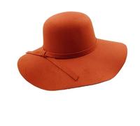 Generico Cappello Fedora a Bombetta a Tesa Larga da Donna con Fiocco - Cappello a Cloche floscio per Tutte Le Stagioni(Color12)