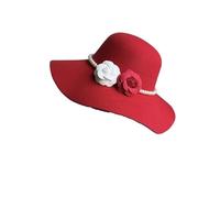 Generico Cappello Fedora a Bombetta a Tesa Larga da Donna con Fiocco - Cappello a Cloche floscio per Tutte Le Stagioni(Color32)