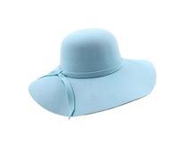 Generico Cappello Fedora a Bombetta a Tesa Larga da Donna con Fiocco - Cappello a Cloche floscio per Tutte Le Stagioni(Color5)