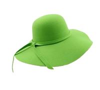 Generico Cappello Fedora a Bombetta a Tesa Larga da Donna con Fiocco - Cappello a Cloche floscio per Tutte Le Stagioni(Color14)