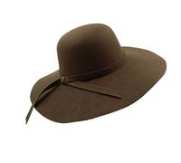 Generico Cappello Fedora a Bombetta a Tesa Larga da Donna con Fiocco - Cappello a Cloche floscio per Tutte Le Stagioni(Color27)