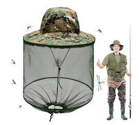Generico Cappello Head Net - Design in Rete Traspirante, Regolatore della per La Testa, Barriera Anti-Insetti, Ampia Copertura dei Bordi | All'aperto Apicoltura Escursionismo Giardinaggio Cappell