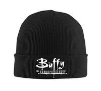 Generico Cappello Invernale Unisex Buffy l'Ammazzavampiri Logo Bianco Cappelli a Berretti Televisione Americana a Maglia Cappello Casual Cappellini Termici Regali Cappelli Autunnali e Invernali