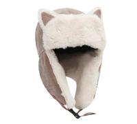 Generico Cappello Lana Donna Beanie,Cappello Invernale con Orecchio da Donna Gatto Cappello Lavorato A Maglia con Gatto Carino Cappello Invernale con Orecchio A Maglia per Donna per Esterno