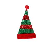 Generico Cappello Natale con Albero di Natale e Santa per Adulti Costume Cosplay per Feste Design Festivo(Green, One Size)