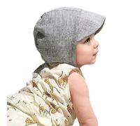 Generico Cappello per Neonati e Bambini, Morbido e Traspirante, con Cinturino Regolabile, Adatto per l'uso Quotidiano, Comodo e Leggero, Ideale per L'Estate e la Primavera. (Black, One Size)