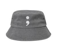 Generico Cappello Pescatore da Sole Semi Colon Bucket Hat Giardinaggio