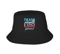Generico Cappello Pescatore Trans People Exist Cappelli Ripiegabili | Cappello Pescatore Moda Pieghevole Cappello Bucket Per Vacanza Esterno Sport Cappelli Da Pesca