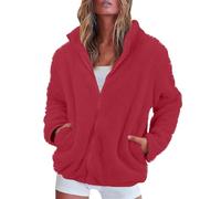 Generico Cappottino Donna Invernale Cappotto Donna Invernale Elegante Oversize Montagna Giacche Teddy Giacconi Imbottito Taglie Forti Termico Termica Sportiva Kleidung 2#Rosa Caldo L