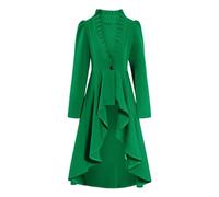 Generico Cappotto da uomo gotico steampunk, giacca vintage medievale vittoriana uniforme lungo smoking, rinascimentale, pirata, vampiro, feste, cosplay, costumi per adulti e uomini