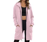 Generico Cappotto Donna Invernale Con Cappuccio a Maniche Lunghe Cappuccio Donna Media Lunghezza Calda Cappotti Cerniera Invernale Elegante A Tutta Lunghezza Cappotti Primavera per Donne