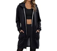 Generico Cappotto Donna Invernale Con Cappuccio a Maniche Lunghe Cappuccio Donna Media Lunghezza Calda Cappotti Cerniera Invernale Elegante A Tutta Lunghezza Cappotti Primavera per Donne