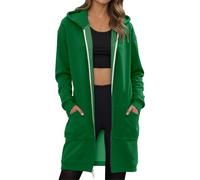 Generico Cappotto Donna Invernale Con Cappuccio a Maniche Lunghe Cappuccio Donna Media Lunghezza Calda Cappotti Cerniera Invernale Elegante A Tutta Lunghezza Cappotti Primavera per Donne