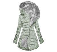 Generico Cappotto Donna Lungo Invernale Caldo Ispessito Offerta Cappotto Sherpa Foderato Piumino Invernale Giacca Imbottita in Cotone Cappotti Pile Impermeabile Giacca Donna Outdoor Antivento Offerte