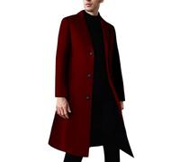 Generico Cappotto Invernale da Uomo Lana con Collo Alto Coat Corto Foderata Spesso Caldo Casual Cappotto Marinaio Uomo Giacca Elegante Di Lana Giacca Elegante Invernale
