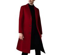 Generico Cappotto Invernale da Uomo Lana con Collo Alto Coat Corto Foderata Spesso Caldo Casual Cappotto Marinaio Uomo Giacca Elegante Di Lana Giacca Elegante Invernale