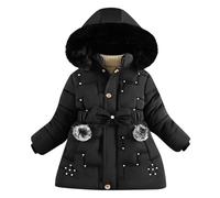 Generico Cappotto invernale imbottito per ragazze con piumino Medio-Lungo sintetico Giacca Invernale con Cappuccio Giubbotti Bimba Bimbo Leggero 4-12AnniAbbigliamento da Sci Ragazze 2025