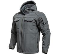 Generico Cappotto Invernale Uomo Impermeabile Giaccone In Pile Termico Parka Antipioggia Con Cappuccio E Zip Oversize Giubbino Sherpa Trekking Elegante Abbigliamento Da Lavoro Inverno Grigio L