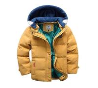 Generico cappotto Ragazzi Bambini Inverno Caldo con Cappuccio Giacca Calda in Piumino Cappotto Ispessito in Tinta Unita Parka Leggero Cappotto Caldo Giacche con Cerniera Antivento 2025