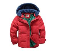 Generico cappotto Ragazzi Bambini Inverno Caldo con Cappuccio Giacca Calda in Piumino Cappotto Ispessito in Tinta Unita Parka Leggero Cappotto Caldo Giacche con Cerniera Antivento 2025