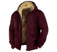 Generico Cappotto Uomo Giacca Invernale Uomo Antivento Snowboard Giacca Elegante Jacket Camera Leggero Taglie Forti Giubbotto Militare Sci Termico Abbigliamento 2#Rosso 5XL